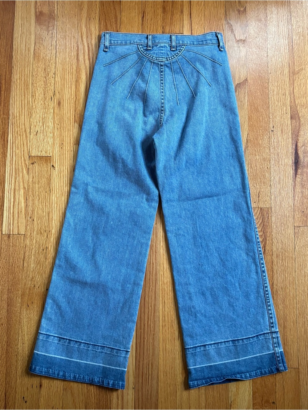 ASKK NY Sun Butt Vintage Blue Wide-Leg Jean 25